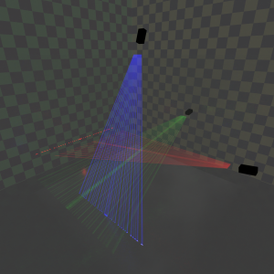 Boxed L.A.S.E.R. scanners RGB, path openCL with light tracing CPU