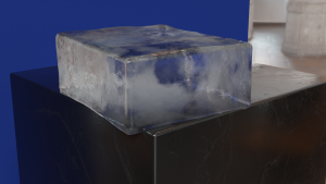 Ice Blocking made following Grant Warwick Mastering V-Ray tutorial with Blender &amp; Luxcore.
