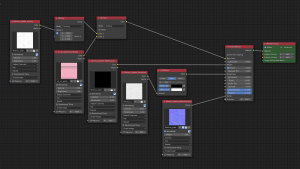 An image of the material node tree setup