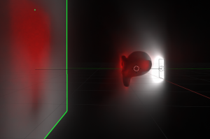 Light path is weakened with a caustics receiver