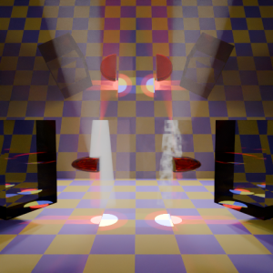 BiDir, Cache, fog, red lenses, mirror.png (1.29 MiB) Viewed 75168 times BiDir Scatteringin Clear Volume